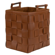 Mariann Faux Leather Storage Basket