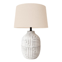 Pomona Ceramic & Linen Table Lamp