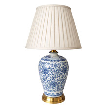 Deland Ceramic & Linen Table Lamp