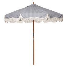 Navy Laurens Stripe Market Umbrella