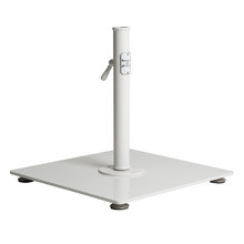White Classic Laurens Carbon Steel Market Umbrella Base