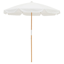 2.3m White Amalfi Beach Umbrella