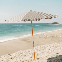 2.3m Amalfi Chequered Beach Umbrella