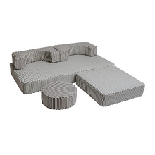 5 Piece Laurens Outdoor Modular Pillow Stack Set