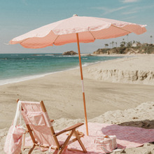 2.3m Amalfi Chequered Beach Umbrella