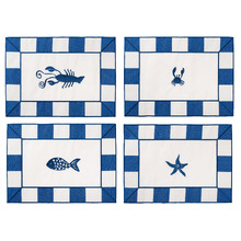 4 Piece Crew Cotton Canvas Placemat Set
