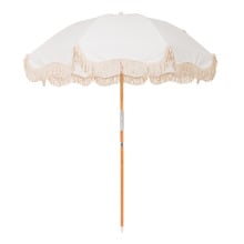 1.8m Antique White Fringed Beach Umbrella