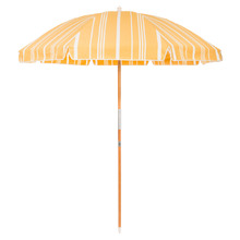 1.8m Yellow Stripe Vintage Beach Umbrella