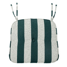 Striped Terry Outdoor Chair Pad