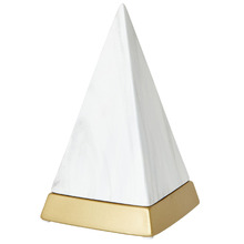 Tall Pyramid Resin Ornament