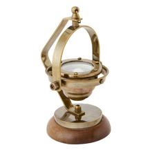 Navigator's Compass Brass Ornament
