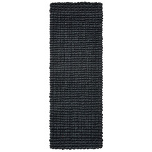 Charcoal Resse Hand-Woven Jute Runner