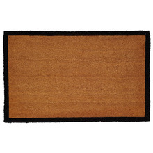 Black Bordered Coir Doormat
