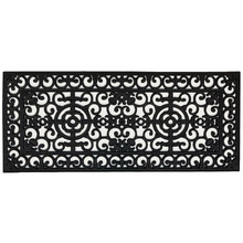 Wrought Iron Fleur De Lis Rubber Long Doormat