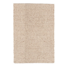 Beige Olympos Hand-Woven Wool & Silk Rug