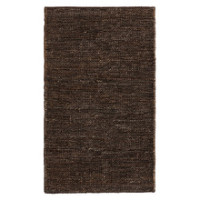 Dark Brown Jairus Hand-Knotted Jute Rug
