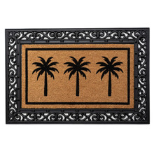 Black Sabri Rubber & Coir Doormat