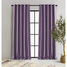 Byron Matte Velvet Blockout Eyelet  Curtains (Set of 2)