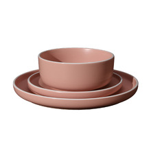 12 Piece Clay Matte Glaze Ceramic Dinner Set