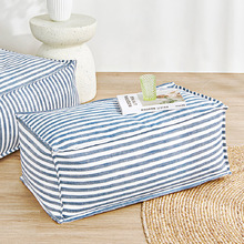 Oscar Faux Linen Ottoman Bean Bag Cover