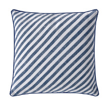 Striped Oscar Faux Linen Cushion
