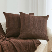Aeron Knitted Cotton Cushion Covers (Set of 2)