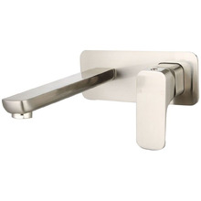 Kompakt Eckig Bath/Basin Wall Mixer Set