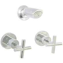 Waller Cross Handle Shower Tap/Mixer Set