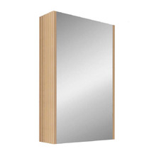 Hyacinth 450mm Fluted Mirrored Shaving Cabinet with Glass Shelves