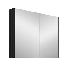 Dustin 900mm Fluted Mirrored Shaving Cabinet with Glass Shelves