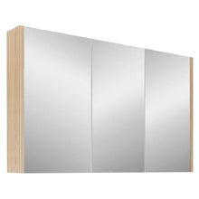 Dustin 1200mm Fluted Mirrored Shaving Cabinet with Glass Shelves