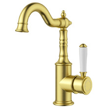 Prime Shepherds Crook Ceramic Handle Basin Mixer