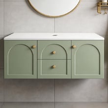 Stevie 1200mm Wall Hung Single Vanity with Stone Countertop