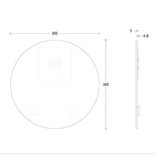 Round Glass Wall Mirror