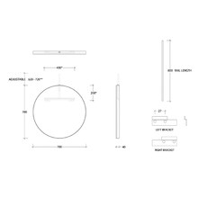 Stella Steel Framed Round Mirror