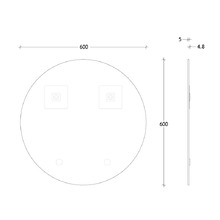 Round Glass Wall Mirror