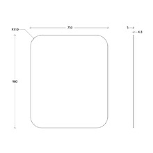 Stadium Rectangle Wall Mirror