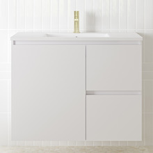 Jane Express 900mm Polar White Single Vanity with Basin