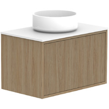 Clifton 600mm Wall Hung Single Vanity with Solid Surface Countertop