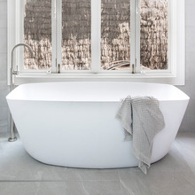 Slumber Marble Rectangle Freestanding Bath