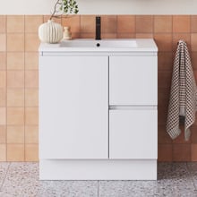 Jane Express 750mm Polar White Single Vanity with Basin