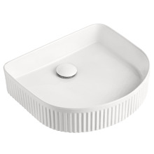 Arch Fluted Above Counter Ceramic Basin