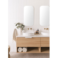 Arch Fluted Above Counter Ceramic Basin