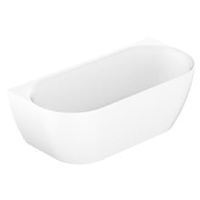 Glacier Acrylic Oval Back to Wall Bath