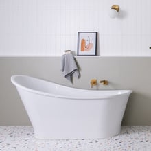 Placido 1595mm Cast Marble Freestanding Bath