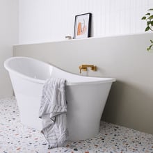 Placido 1595mm Cast Marble Freestanding Bath