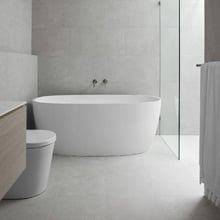 Submerge 1600mm Cast Marble Oval Freestanding Bath