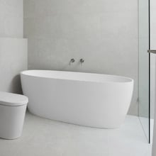Submerge 1600mm Cast Marble Oval Freestanding Bath
