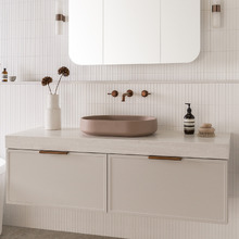 Norma 550mm Matte Oval Concrete Above Counter Basin