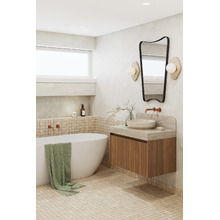 Harper 835mm Wall Hung Single Vanity with Solid Surface Countertop